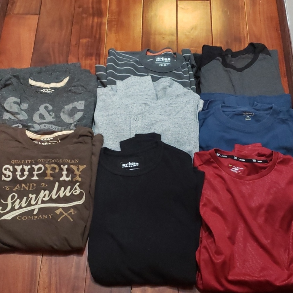 Mens xxl long sleeve shirt lot